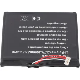 AccuCell Akku passend für Nintendo Switch, Li-Polymer, 3,7V, 3600mAh, 13,3Wh