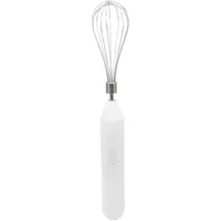 Handheld USB Lade Elektrische Schneebesen Tragbare Edelstahl Milchaufschäumer Küche Bar Liefert (Weiss)