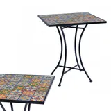 Mosaik Tisch Mosaiktisch Gartentisch Outdoortisch Bistrotisch Garten 61x61xH70cm