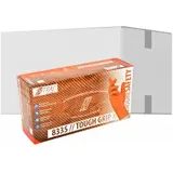 NITRAS TOUGH GRIP N Einmalhandschuhe, orange 8335-M , 1 Karton = 10 Packungen = 500 Stück, Größe M