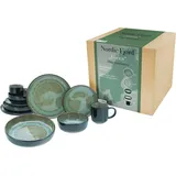 CreaTable Nordic Fjord Kombiservice 10-tlg. grün