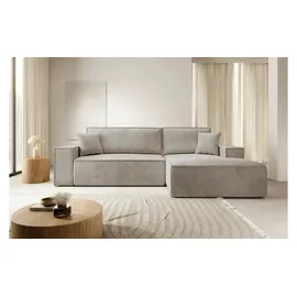 Selsey Eckcouch Cordbezug 2-Sitzer Beige
