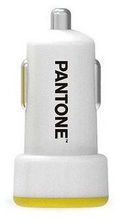 Pantone Universe PANTONE Auto Ladegerät gelb 2.1A einfach unterwegs aufladen 2,1 A Smartphone-Kabel