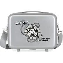 Disney 100 Mickey Steamboad Anpassungsfähiger Kulturbeutel, Grau, 29 x 21 x 15 cm, starres ABS, 9,14 l, 0,63 kg