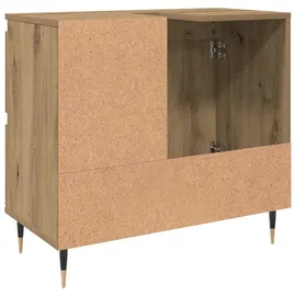 vidaXL Badschrank Artisan-Eiche 65x33x60 cm braun