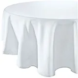 sander table + home Tischdecke Tischdecke "Loft", fleckabweisend Uni weiß rund | 170 cm x 170 cm