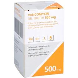 VANCOMYCIN Dr.Eberth 500mg P.z.H.e.Inf./L.z.Einn. 1 St