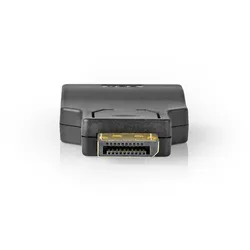 Nedis Displayport-Adapter - DisplayPort Stecker - VGA Buchse - 1080p - Vergoldet - Gerade - Rund - ABS - Anthrazit - Box