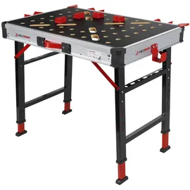 Holzmann Maschinen Arbeitstisch MDF 15 kg Rot/Schwarz klappbar