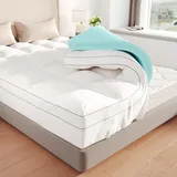 Aivermeil Memory Foam Matratzenauflage 140x200cm H2 H3,10CM Höhe,Matratzentopper mit Waschbarem Flauschigem Bezug und Gelschaum, Weicher und Bequemer Matratzentopper