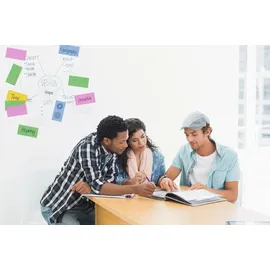 Legamaster Flipchartnotizen Magic 7-159410 10x20cm blau 100 Stück