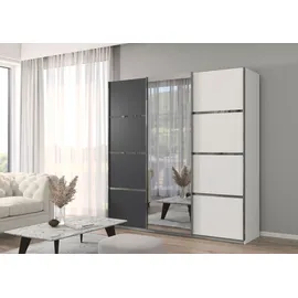 OTTO home Schwebetürenschrank OTTO ́s Choice 203 x 229 x 62 cm Weiß/Schwarz