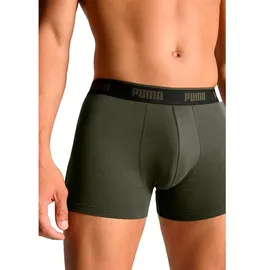 Puma Everyday Basic Boxershorts schwarz/grün XXL 3er Pack