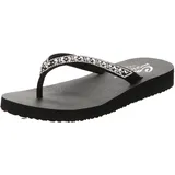 SKECHERS Damen Pantolette Butterfly Garden in schwarz