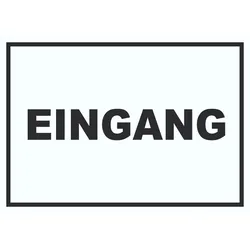 Eingang Schild A6 (105x148mm)