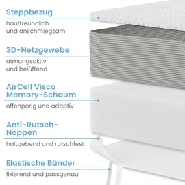 eloneo Visco Topper Matratzenauflage 80 x 200 cm