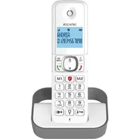 Alcatel F860 DECT-Telefon, Anrufer-ID, Grau - Grau