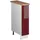 Vicco Apothekerschrank Bordeaux Hochglanz/Weiß 20 x 60 x 82 cm Rot/Weiß