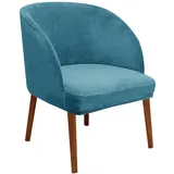 WWQQKJ Stretch-Stuhlhussen aus Samt, runde Rückenlehne mit Armlehnen, 2/4/6 Stück, Schonbezug for Esszimmerstühle, skandinavischer Sessel, Stuhlbezug for Küche und Esszimmer(Peacock Blue,4PCS)