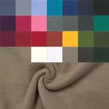 Polarfleece Meterware antipilling - Fleecestoff weich/kuschelig - Kuschelfleece Uni - Polyesterfleece - Winterstoff - 50 x 150 cm, Farbe: 052 natur
