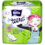 Bella for Teens Ultra Binden Relax: Ultradünne Binden Für Teenager, 1er Pack (1 x 10 Stück), Mit Flügeln + Frischeduft