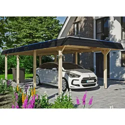 Einzelcarport SKANHOLZ "Wendland", beige (natur), H: 206cm, Carports