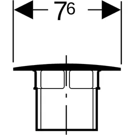 Geberit Ventilabdeckung mit Stopfen verchromt