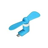 Promotech Mini USB Ventilator für Handy Laptop Tablet PC (Blue)