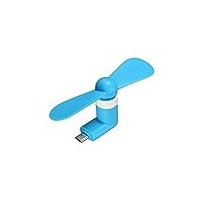 Promotech Mini USB Ventilator für Handy Laptop Tablet PC (Blue)