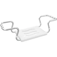 MSV Badewannensitz Duschsitz belastbar bis 120 kg ausziehbar weiß