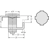 RENZ 97-9-95062 Zylinderschloss 448 mit 2Riegel Nr.1-200