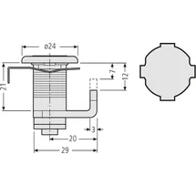 RENZ 97-9-95062 Zylinderschloss 448 mit 2Riegel Nr.1-200