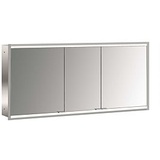 Emco prime 2 Facelift LED-Lichtspiegelschrank 140cm mit 3 Türen, Unterputzmodell (949706263) 1400x730mm, 3-türig, aluminium/spiegel