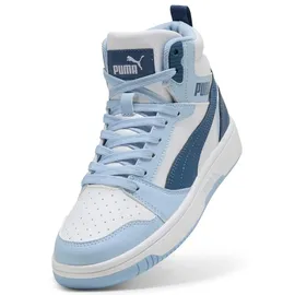 Puma Rebound V6 Mid Unisex Weiß/Dark Indigo/Haute Tropic 39