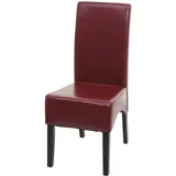MCW Esszimmerstuhl Crotone Leder rot