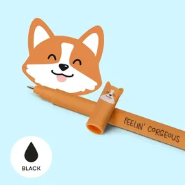 Legami Löschbarer Gelstift Corgi schwarz