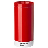 Pantone Reisebecher, Edelstahl, ABS, Red 2035, 75 mm