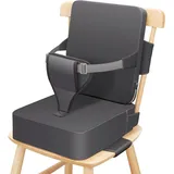 TOTIDYH Kleinkind-Sitzerhöhung für Esszimmerstuhl, 10 cm, PU-Leder, waschbar, Kleinkind-Sitzerhöhung für Esszimmerstuhl mit Rückenlehne und verstellbaren Trägern, rutschfester Kindersitz für Esstisch