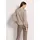 Madeleine Raffinierte Faltenbluse mit Rundhalsausschnitt Beige 36