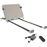 Tectake tectake® Rückenlehne Cosy Glide 110x243x62cm - grau