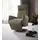 sit&more Relaxsessel Kobra Kunstleder 71 x 110 x 82 cm grau mit Motor und Aufstehhilfe