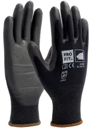 Fitzner Soft-PU-Handschuh, schwarz 27530-6 , 1 Packung = 12 Paar, Größe 6