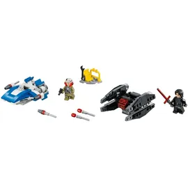 LEGO Star Wars A-Wing vs. TIE Silencer Microfighters 75196