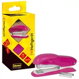 IDENA Heftgerät pink 13cm bis 20 Blatt