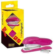 IDENA Heftgerät pink 13cm bis 20 Blatt