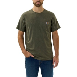 CARHARTT Force Relaxed Fit Midweight Pocket T-Shirt, grün, Größe L