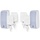 Blanc HYGIENIC KOMPLETT-Set HANDHYGIENE Sensor: Desinfektionsspender Sensor + 2 Kartuschen & Schaumseifenspender Sensor + 2 Kartuschen Farbe Weiß