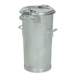 Rottner Tresor Mülleimer 65 l Silber