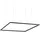 Ideal Lux Oracle Slim 1-flg. 70 cm quadratisch schwarz