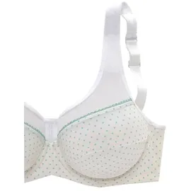 PETITE FLEUR Bügel-BH Damen schwarz-weiß+weiß-türkis Gr.95B